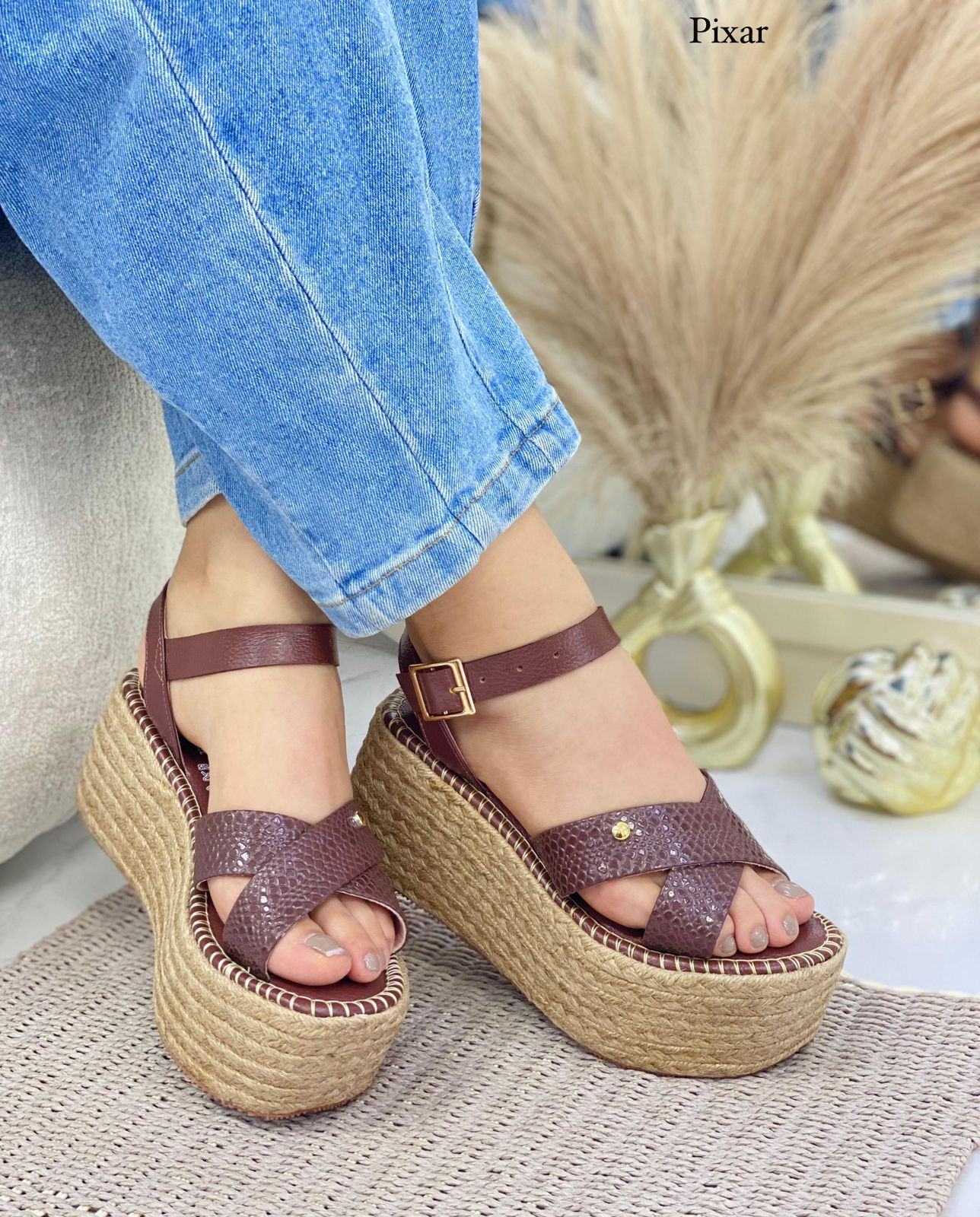 sandalia plataforma yuteBrezo chocolate 6