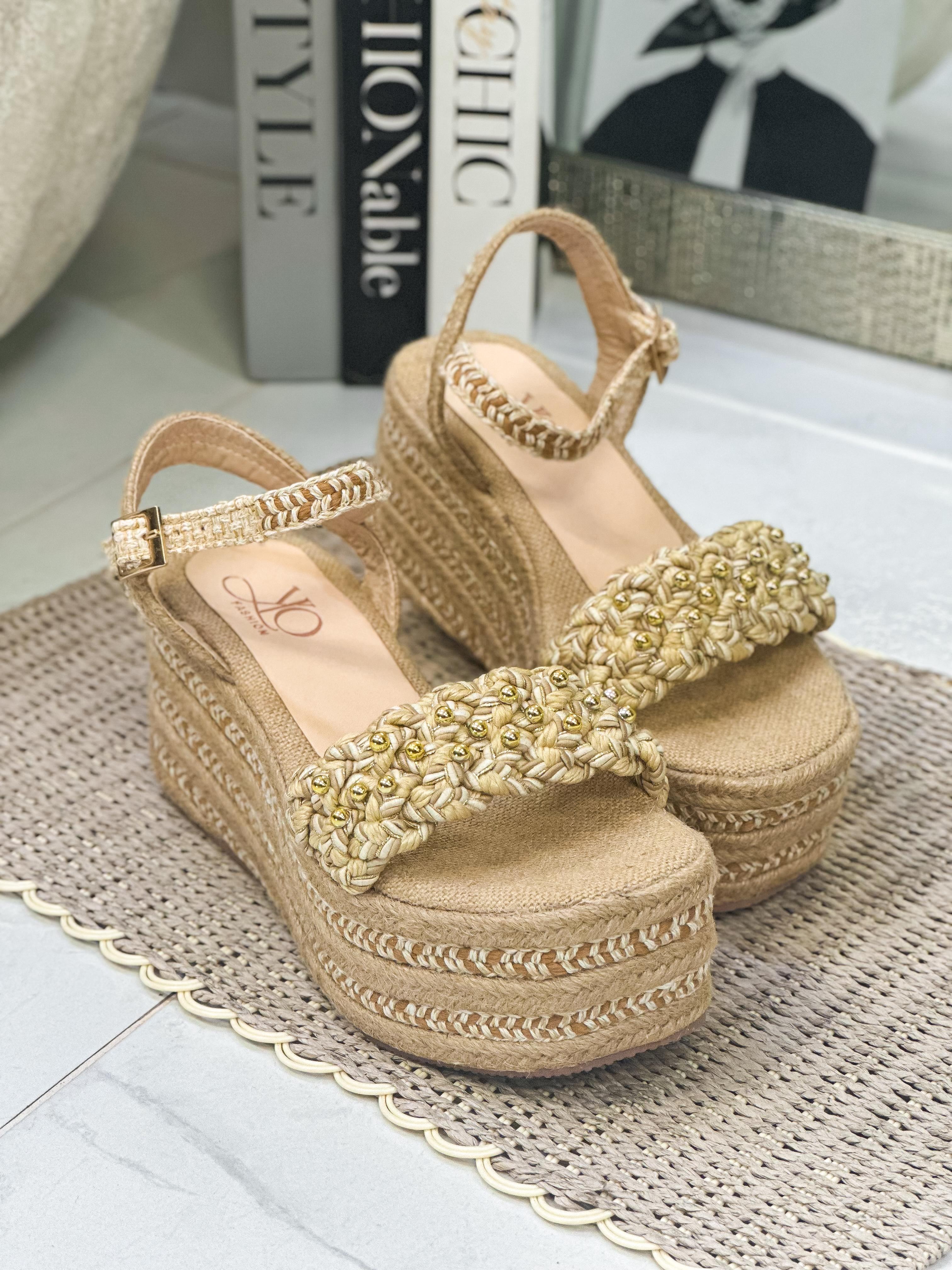 Sandalia Plataforma Yute Pitita